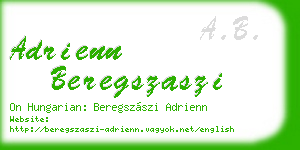 adrienn beregszaszi business card